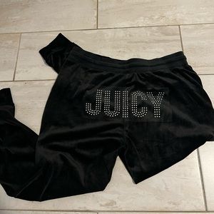 black velvet juicy couture joggers